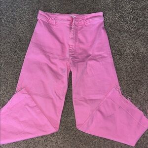 Zara Wide leg pink pants